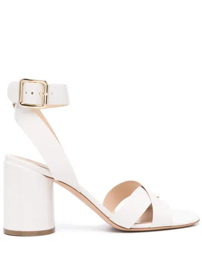 Casadei Emily Viky 80mm Sandals In Neutrals