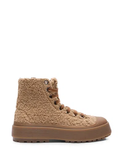 Casadei Explorer Faux-fur Sneakers In Multi