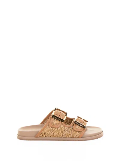 Casadei Fabric Slipper With Rubber Sole