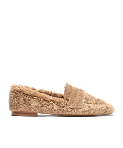 CASADEI FAUX-FUR LOAFERS