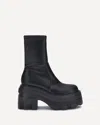 Casadei Faux Leather Ankle Boots In Black