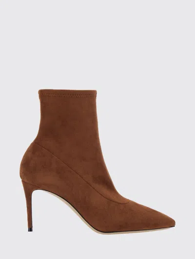 Casadei Flat Ankle Boot Woman Color Brown