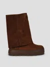 Casadei New Double Face Suede Boots In Leder