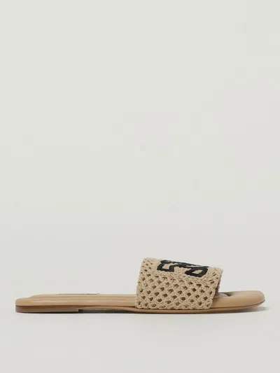 CASADEI FLAT SANDALS CASADEI WOMAN COLOR BEIGE,G91624022