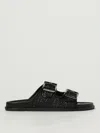 Casadei Perforated Rubber Sole Sandals With Round Toe