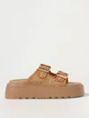 Casadei Chunky Sole Double Buckle Platform Sandals In Orange