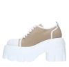 Casadei Woman Sneakers Khaki Size 11 Synthetic Fibers In Beige Chiari E Naturali