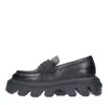 Casadei Generation C Logo-embossed Loafers In Nero Neri E Grigi