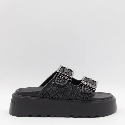 Casadei Flat Shoes Blacks And Greys