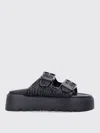 Casadei Black Slip-on Sandals In Black