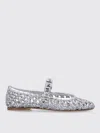 Casadei Lace-up Shoes With Embellished Round Toe In Silver