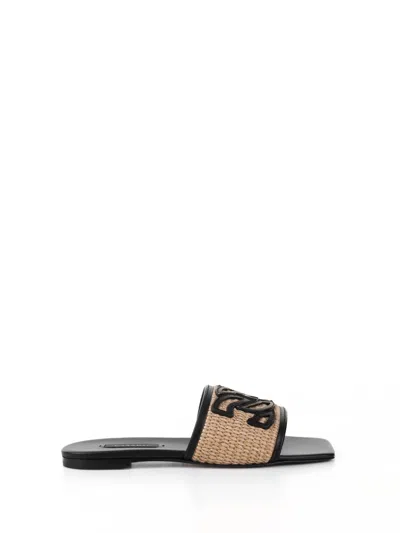 Casadei Flat Shoes In Toffee Nero