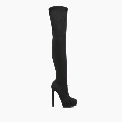 Casadei Flora - Woman Over The Knee Black 41