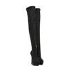 Casadei Flora 140mm Above-knee Platform Boots In Black