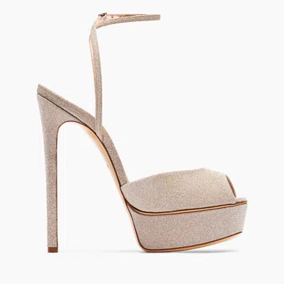 Casadei Flora Solar Eclipse Platform Sandals - Woman Platforms Nude 41