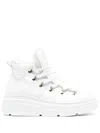 Casadei Galaxy Leather Boots In White