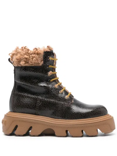 Casadei Generation C 60mm Leather Boots In Brown
