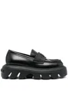 Casadei Generation C Logo-embossed Loafers In Black