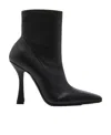 Casadei Geraldine 100mm Leather Boots In Black