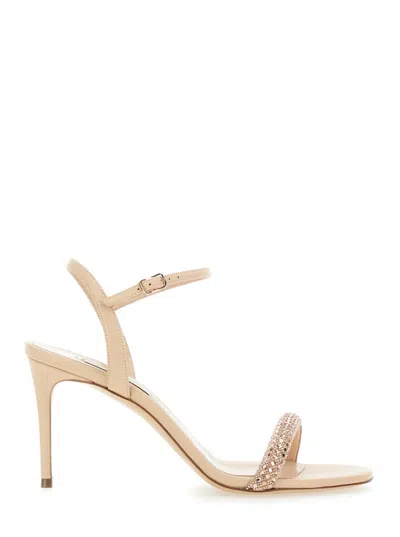 Casadei Giulia Stratosphere Minorca 80 Heel Sandal In Pink