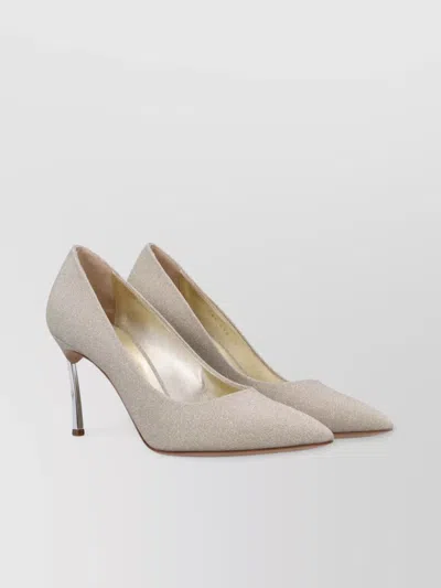 CASADEI GLITTER BLADE POINTED TOE STILETTO PUMPS
