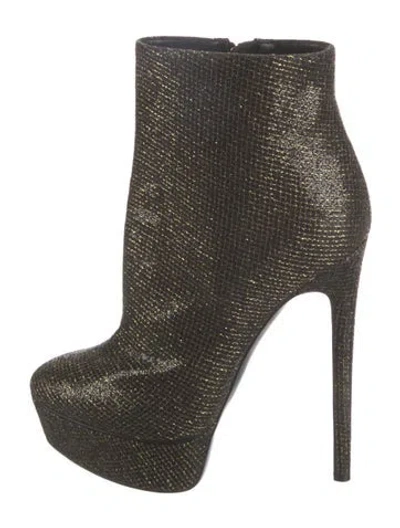 Pre-owned Casadei Glitter Pumps In Green