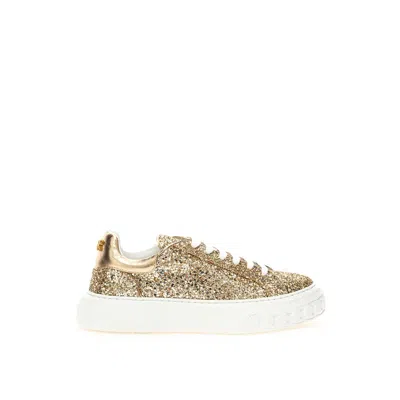 Casadei Leather Sneakers Women's Elegance In Gold
