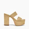 Casadei Goldeneye Isa Wedges - Woman Wedges And Slides Bambu 35