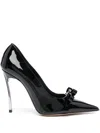 CASADEI CASADEI GLOSSY CALF LEATHER JULIA PUMPS