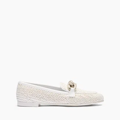 Casadei Hanoi Loafers - Woman Flats And Loafers White 37