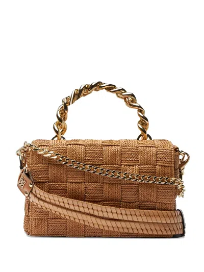 Casadei Hanoi Logo-detail Tote Bag In Brown