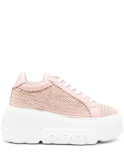 Casadei Hanoi Nexus Leather Sneakers In Pink