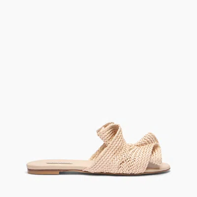 Casadei Hanoi Slide Sandal - Woman Flats And Loafers Pink Beach 41 In Neutral
