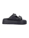 Casadei Black Slip-on Sandals