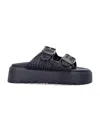 Casadei Black Slip-on Sandals