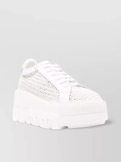 Casadei Hanoi T. 070 Mesh Platform Sneakers