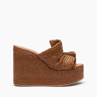 Casadei Hanoi Wedge - Woman Wedges And Slides Havana 41 In Brown