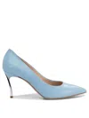 Casadei Pointed Toe Heeled Shoes In Blue