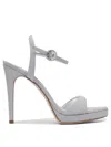 Casadei Heeled Shoes Silver In Silver