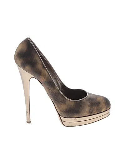 Pre-owned Casadei Heels In Brown