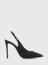 Casadei "chanel" Triniton Sling Back In Black