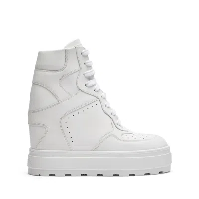 CASADEI CASADEI HIGH TOP LEATHER SNEAKERS  - WOMAN SNEAKERS WHITE 41