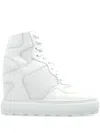 Casadei High-top Leather Sneakers In White