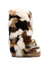 Casadei Husky Patchwork Boots In Multi