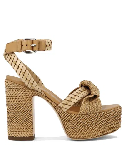 Casadei "isa Formentera" Sandals In Beige