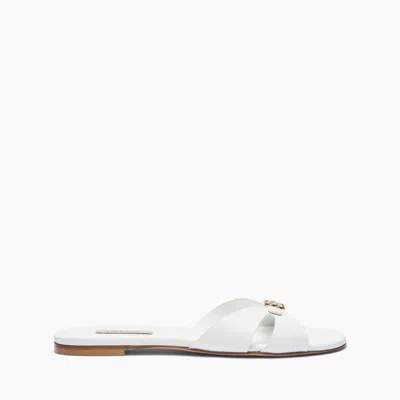 Casadei Jane Slide Sandal - Woman Flats And Loafers White 40 In Multi