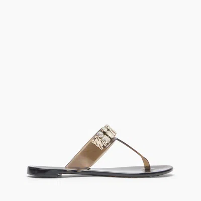 CASADEI CASADEI JELLY DECOR SANDALS - WOMAN FLATS AND LOAFERS BLACK 36