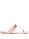 Casadei Jelly Decor Sandals In Pink