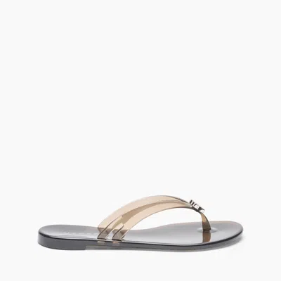 Casadei Jelly Flip Flops - Woman Flats And Loafers Black 38