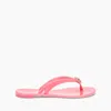 Casadei Jelly Flip Flops - Woman Flats And Loafers Coral 41